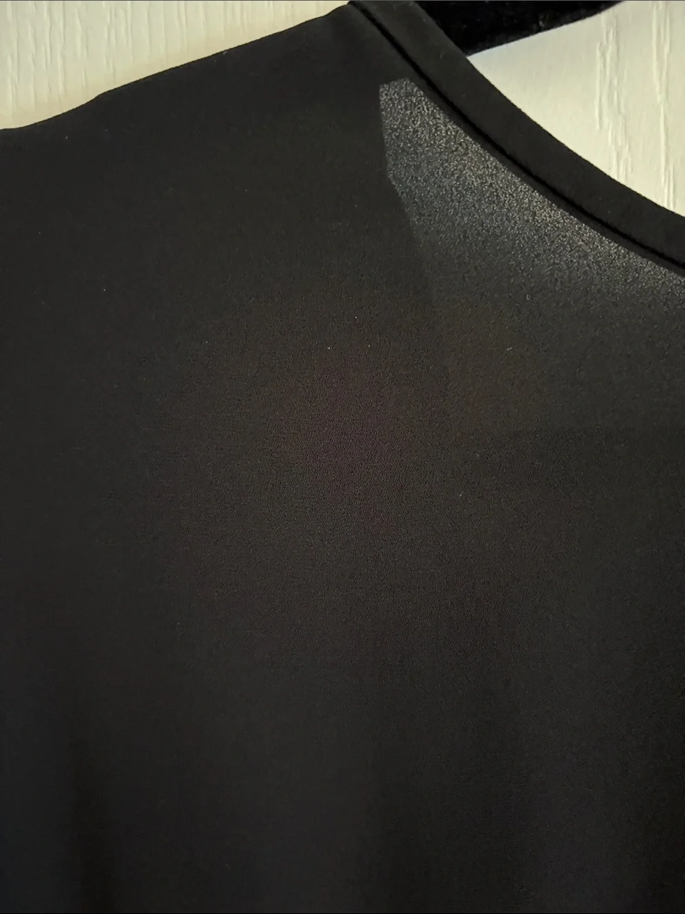 LOFT Black Short Sleeve Relaxed Blouse